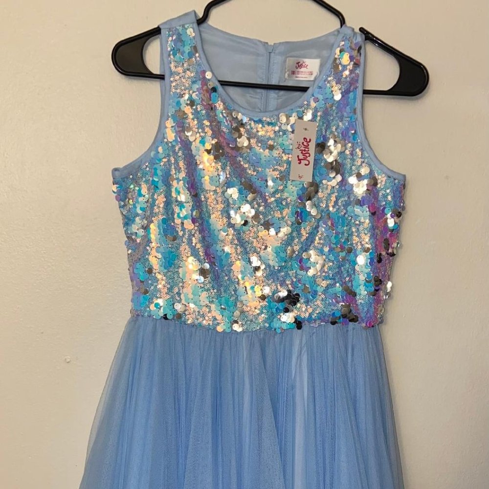 SZ 18 GIRLS JUSTICE DRESS